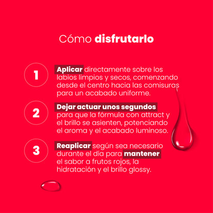 Brillo Labial Frutos Rojos con Fero 20ml