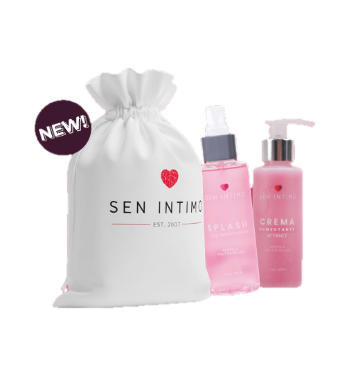 Pack Feromona Crema corporal + Splash frutos rojos Bolsa de REGALO