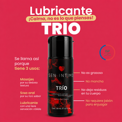 Gel Sensorial Triple función – 3 Sensaciones en 1 A Base de Agua 30ml