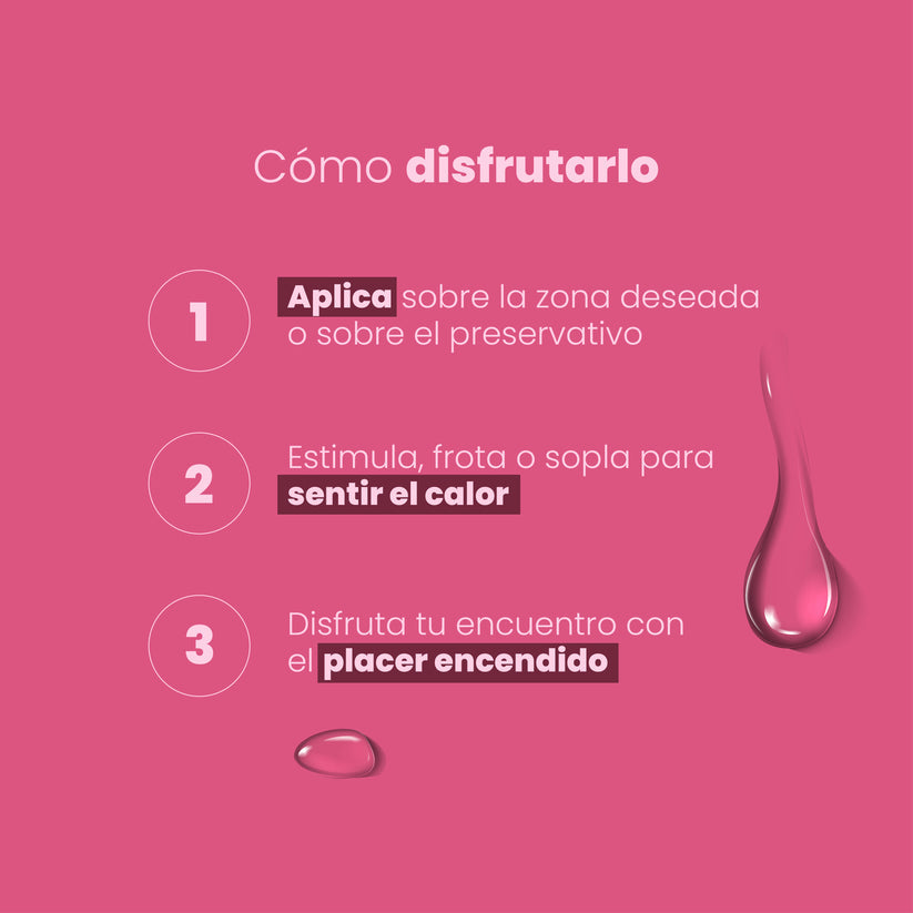 Gel Lubricante Sabor Cereza 🍒 – Efecto Calor