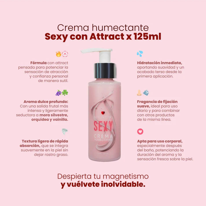 Crema Humectante con Pheromonas SEXY 125ml