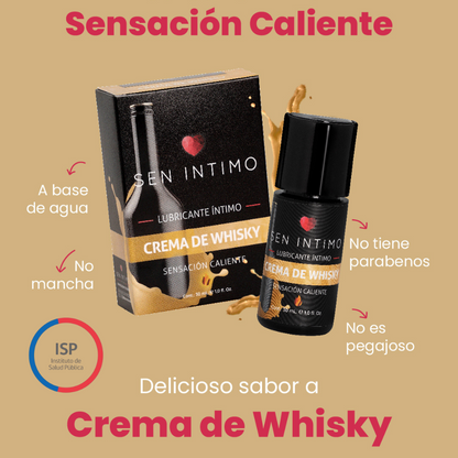 Lubricante Caliente Crema De Whisky Sen Intimo