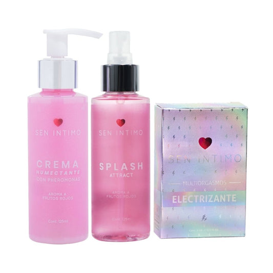 Pack Poder y Atracción, crema humectante corporal, splash y multisensorial electrizante ENVIO GRATIS