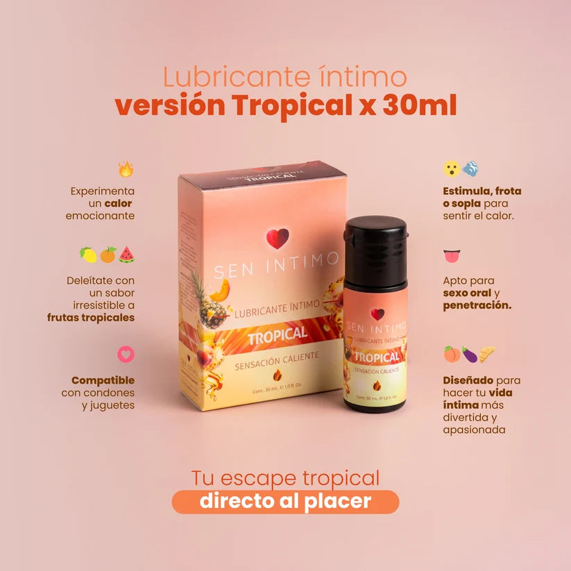 Gel Lubricante Sabor Tropical 🍍 – Efecto Calor