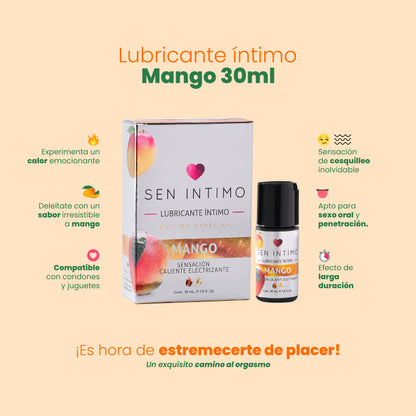 Gel Sabor Mango · Sensación Electrizante