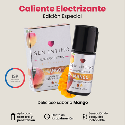 Gel Lubricante Electrizante Mango - A Base de Agua 30ml